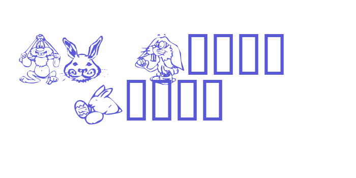 KR Bunny Dings Font