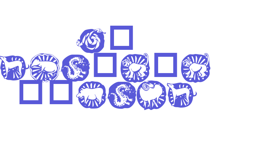 KR Chinese Zodiac Font Download