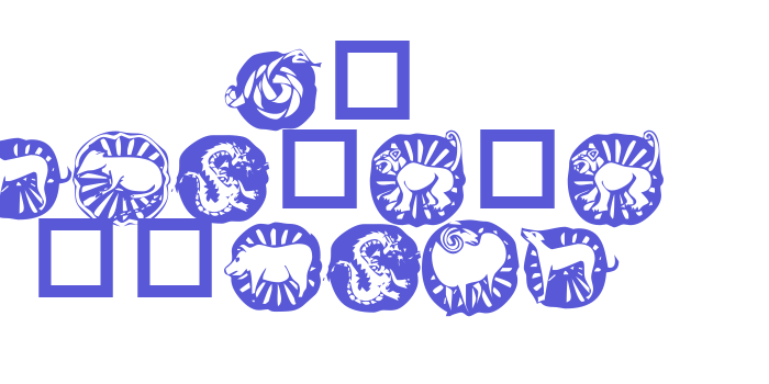 KR Chinese Zodiac Font Download