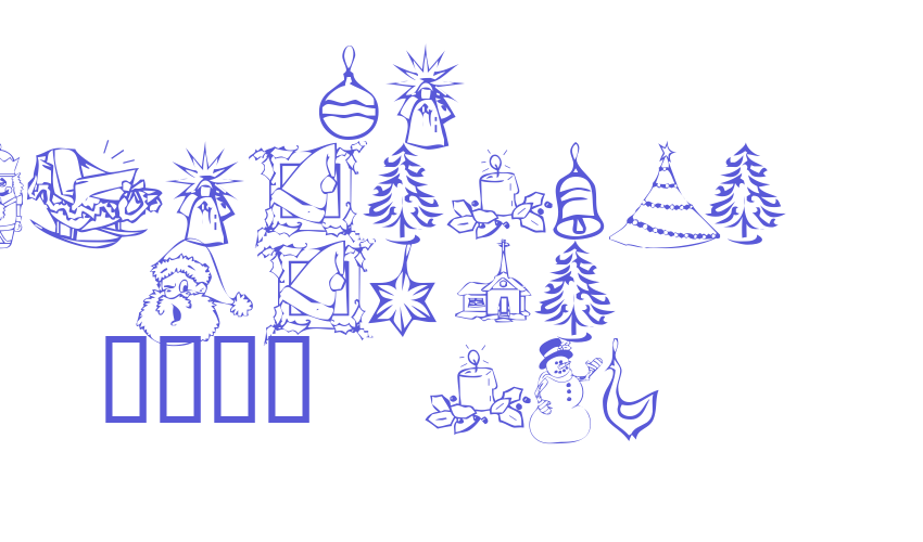 KR Christmas Dings 2004 Two Font Download