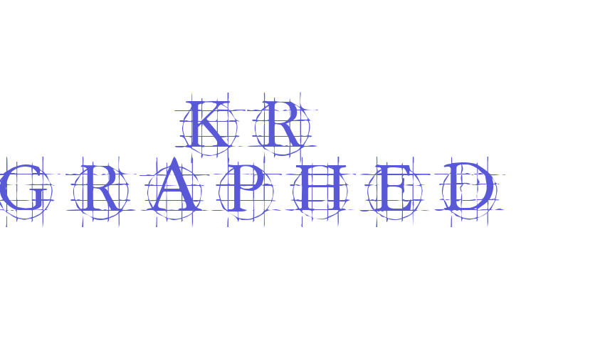 KR Graphed Font Download