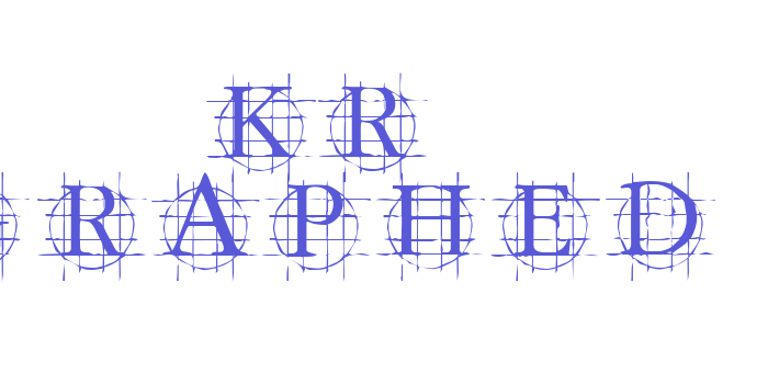 KR Graphed Font