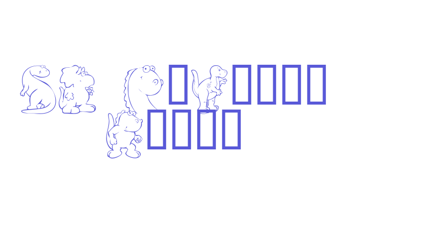 KR Nicky’s Dinos Font Download