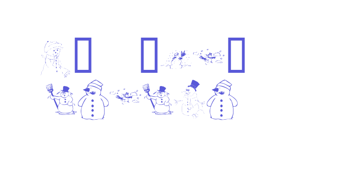 KR Snow People Font Download