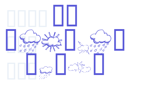 KR Weather Dings Font Download