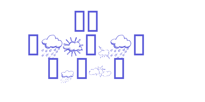 KR Weather Dings Font Download