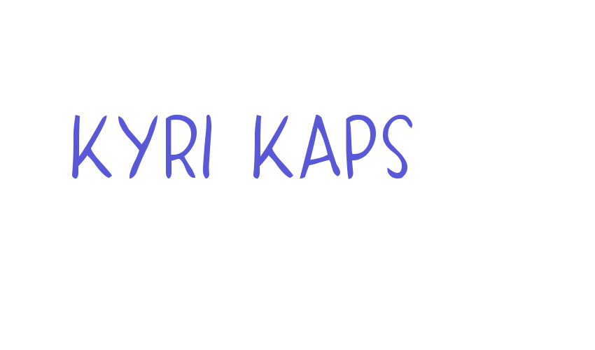 KYRI KAPS Font