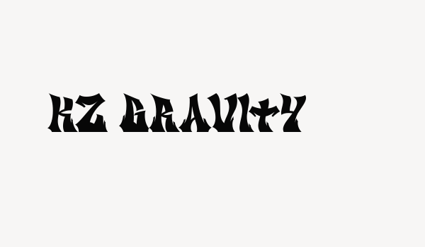 KZ GRAVItY Font