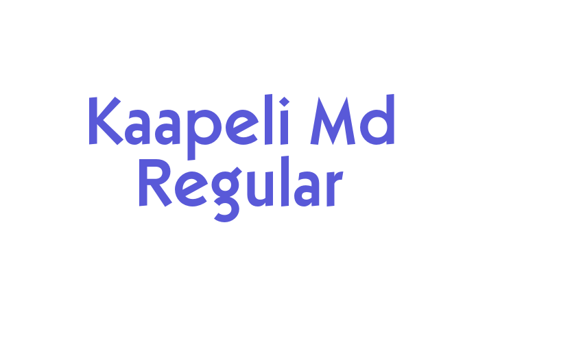 Kaapeli Md Regular Font Download