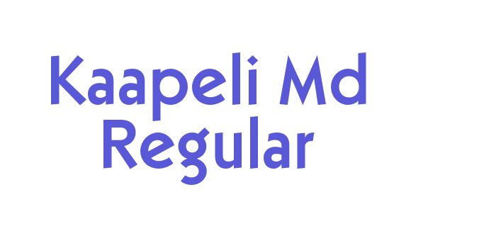 Kaapeli Md Regular Font