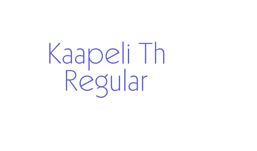 Kaapeli Th Regular Font Download