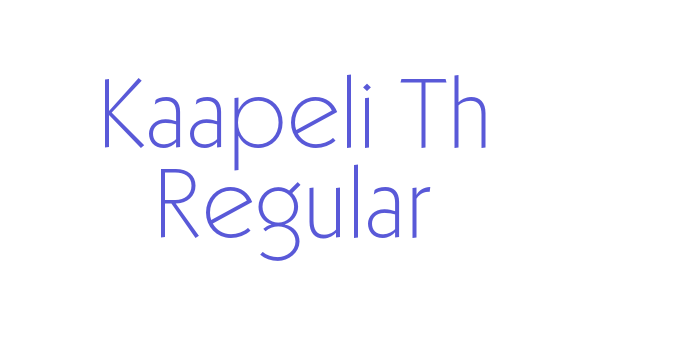 Kaapeli Th Regular Font