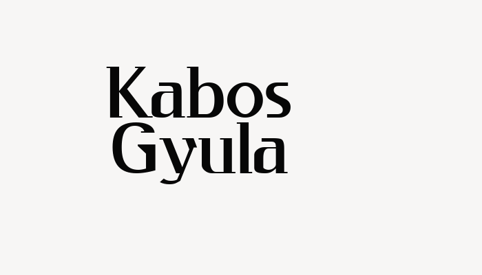 Kabos Gyula font download