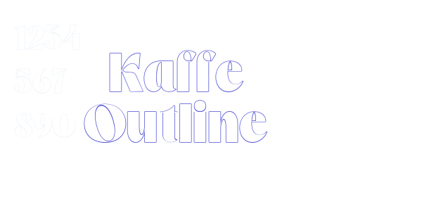 Kaffe Outline font free