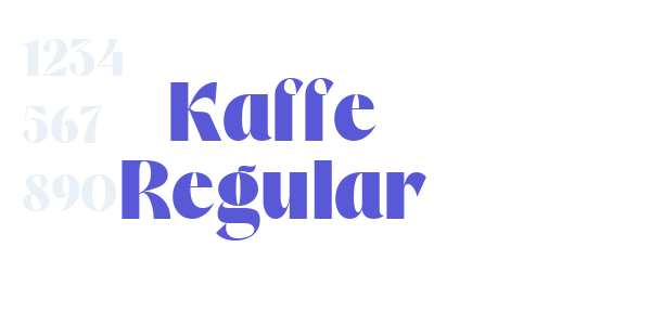 Kaffe Regular font free