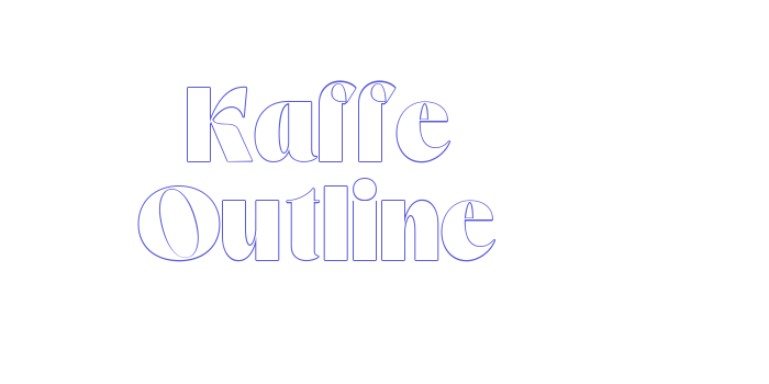 Kaffe Outline Font