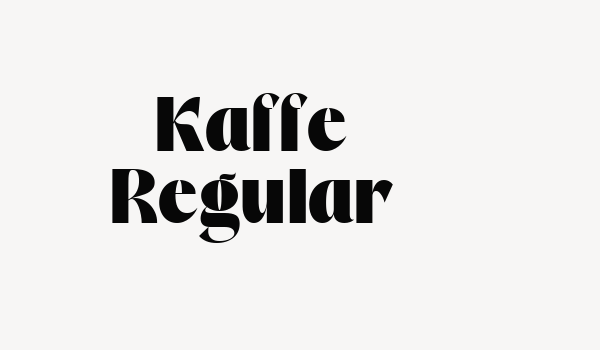 Kaffe Regular Font