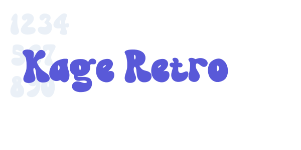 Kage Retro font free