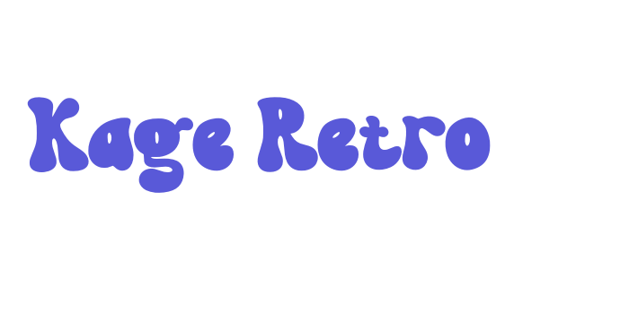 Kage Retro Font