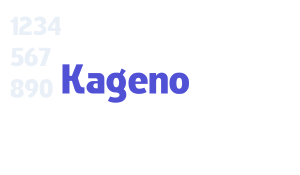 Kageno font download