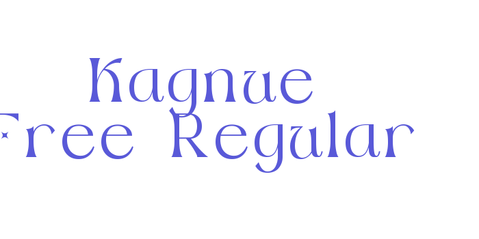 Kagnue Free-Regular Font Download