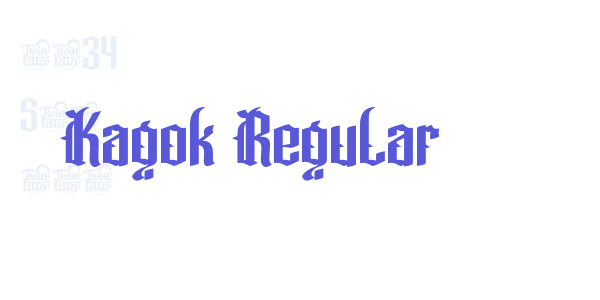 Kagok Regular font