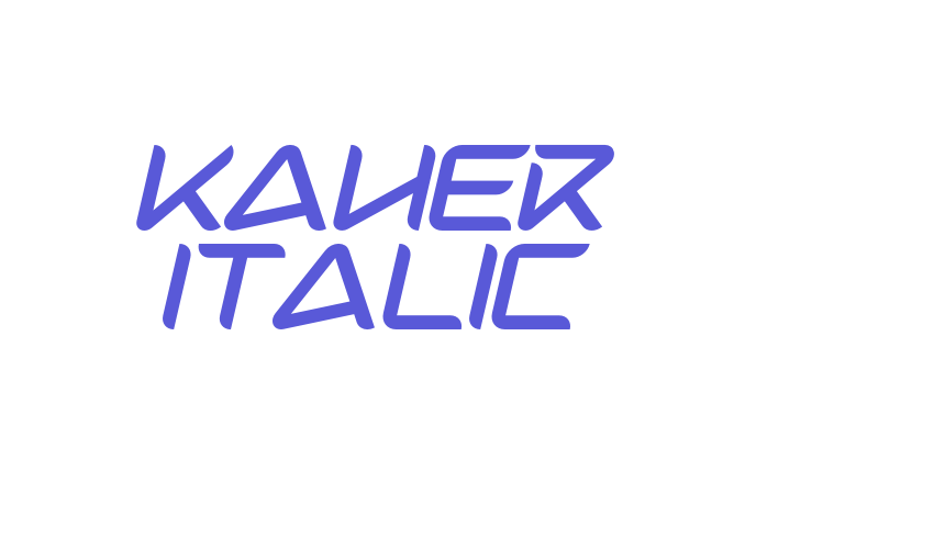 Kaher Italic Font Download