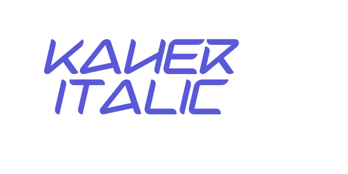 Kaher Italic Font Download