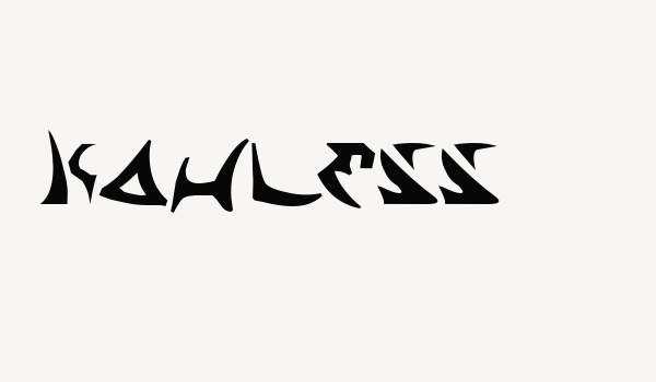 Kahless Font