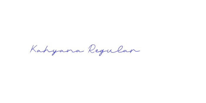 Kahyana Regular Font Download