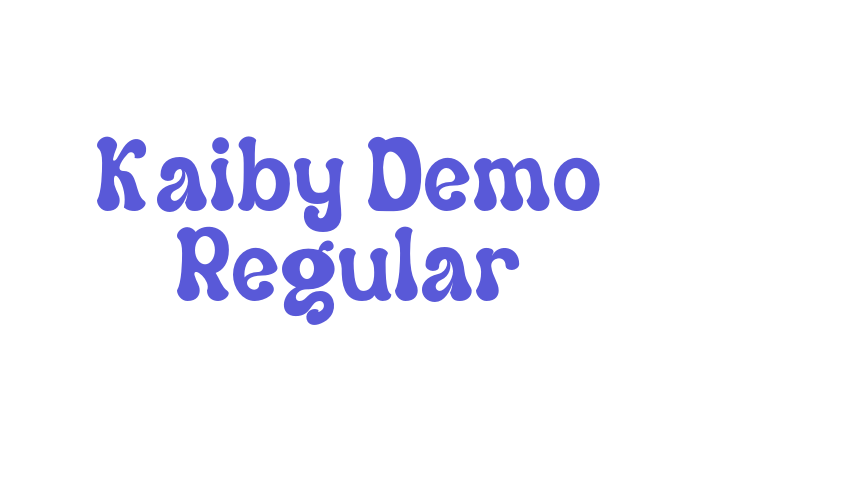 Kaiby Demo Regular Font Download