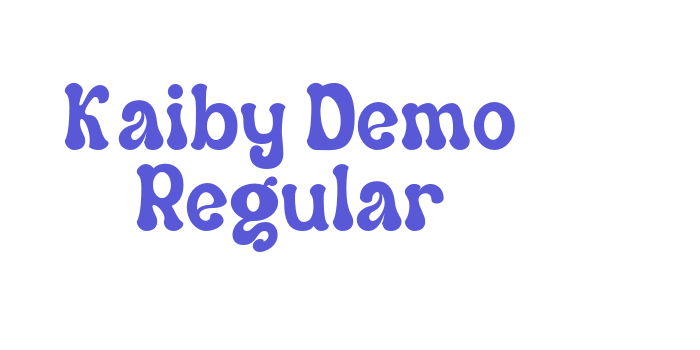 Kaiby Demo Regular Font Download