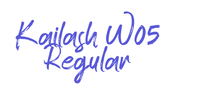 Kailash W05 Regular Font Download