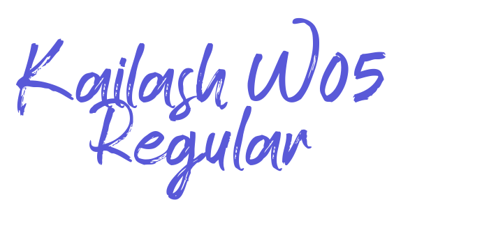 Kailash W05 Regular Font