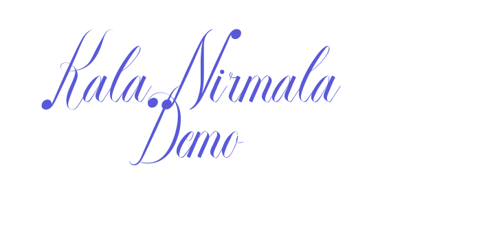 Kala Nirmala Demo Font Download