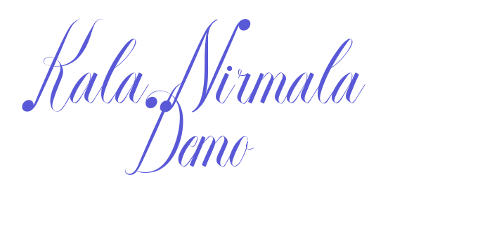 Kala Nirmala Demo Font