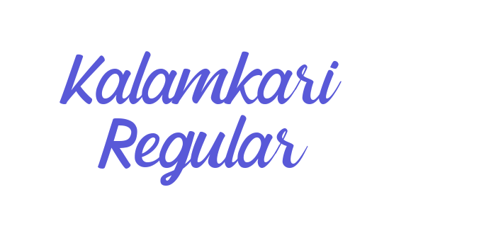 Kalamkari Regular Font