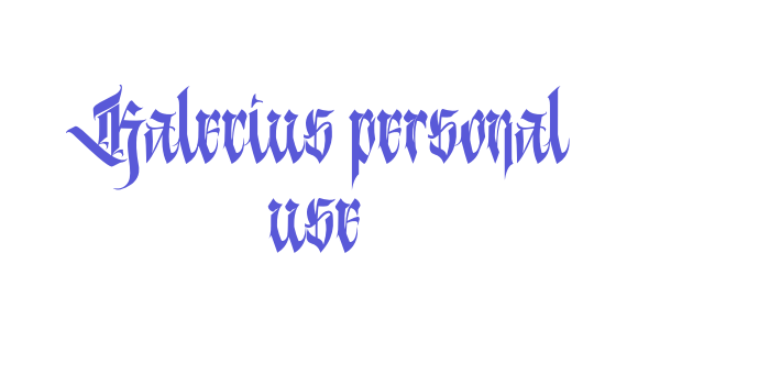 Kalecius personal use Font Download