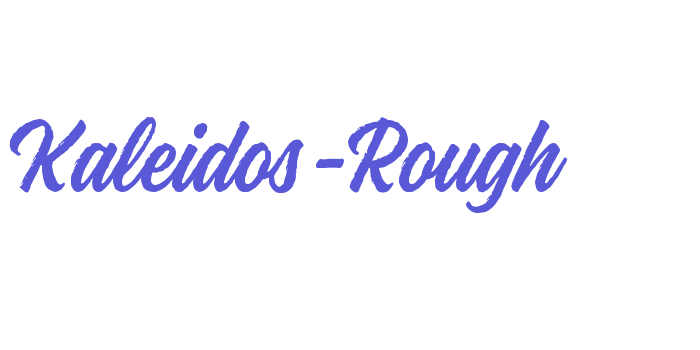 Kaleidos-Rough Font