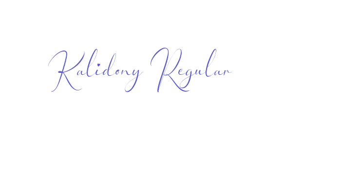 Kalidony Regular Font Download