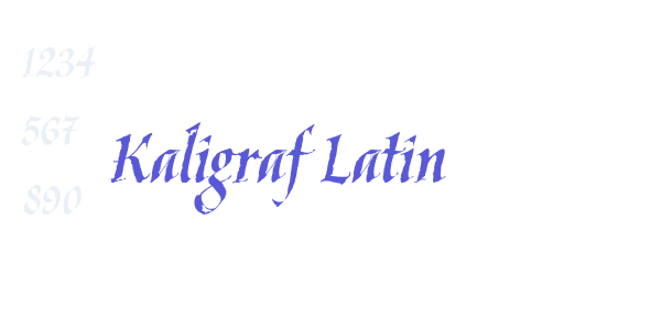 Kaligraf Latin font free