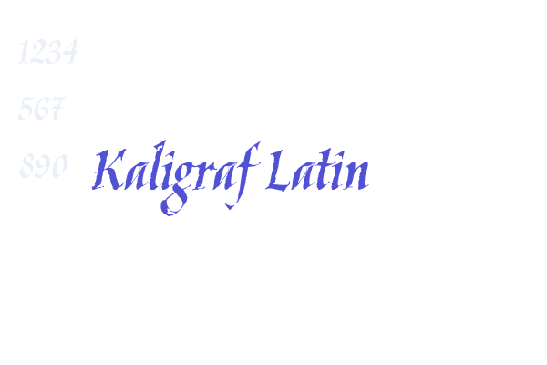 Kaligraf Latin Font Download