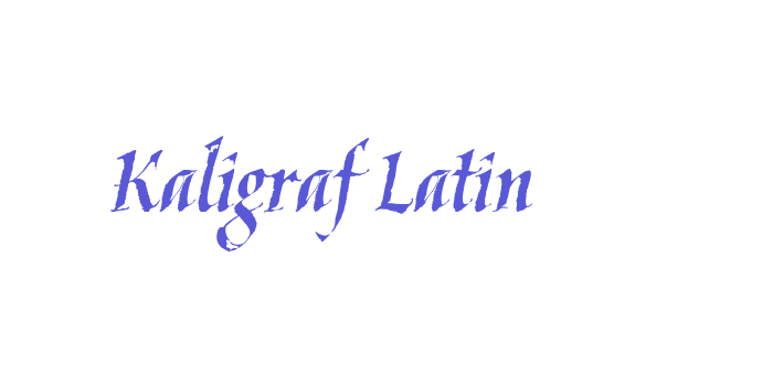 Kaligraf Latin Font