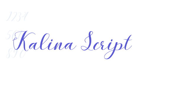 Kalina Script font