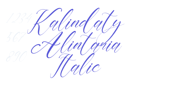 Kalindaty Alintaria Italic font free