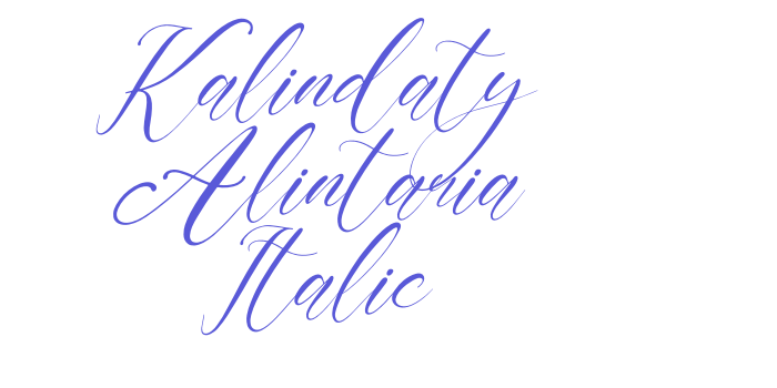 Kalindaty Alintaria Italic Font