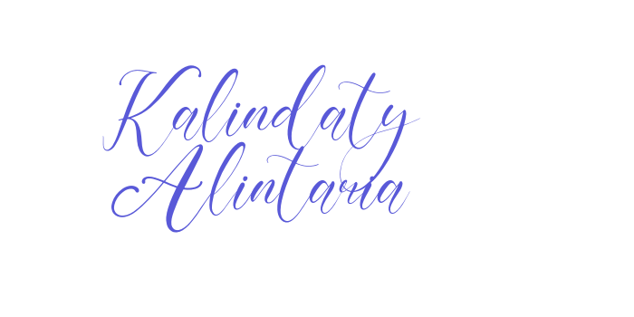 Kalindaty Alintaria Font Download