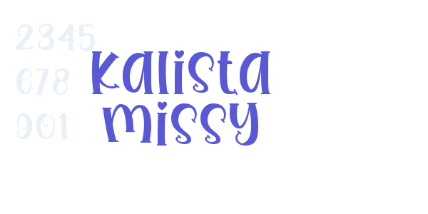 Kalista Missy font free