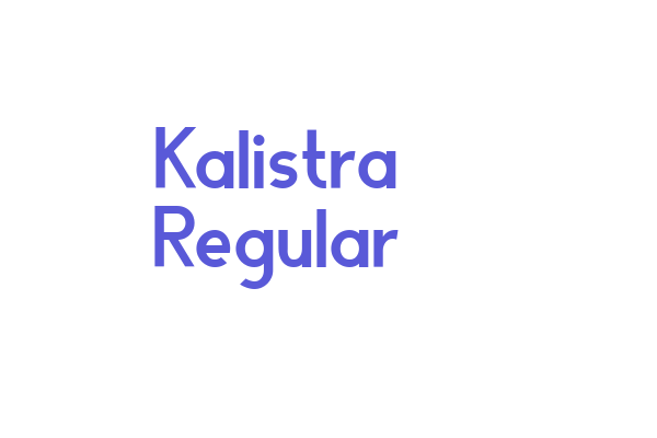 Kalistra Regular Font