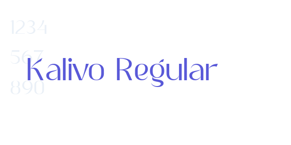 Kalivo Regular font